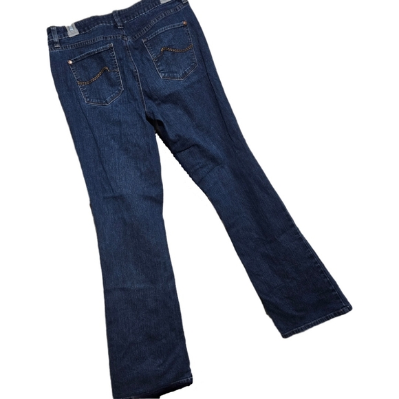 Apt 9 Dark Wash Denim Blue Jeans Bootcut Mid Rise Women's Size 6 - Picture 5 of 8